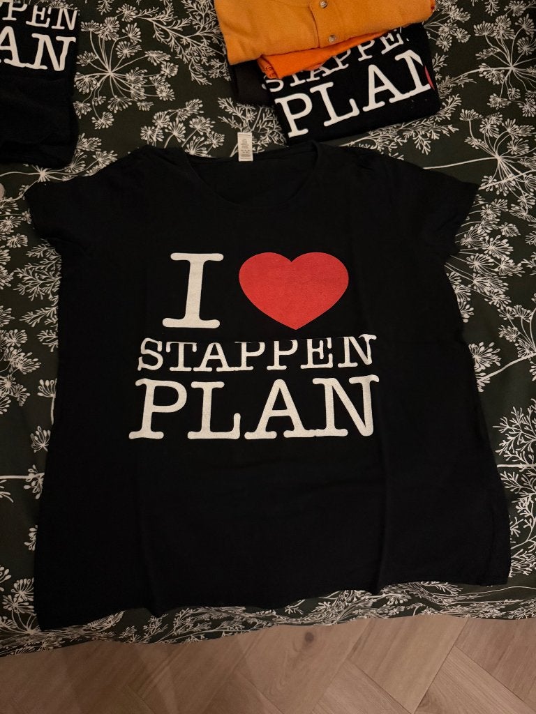 Overdosis I love stappenplan tshirts 2xL en 1xM, Ophalen, Zwart, Maat 42/44 (L), Zo goed als nieuw