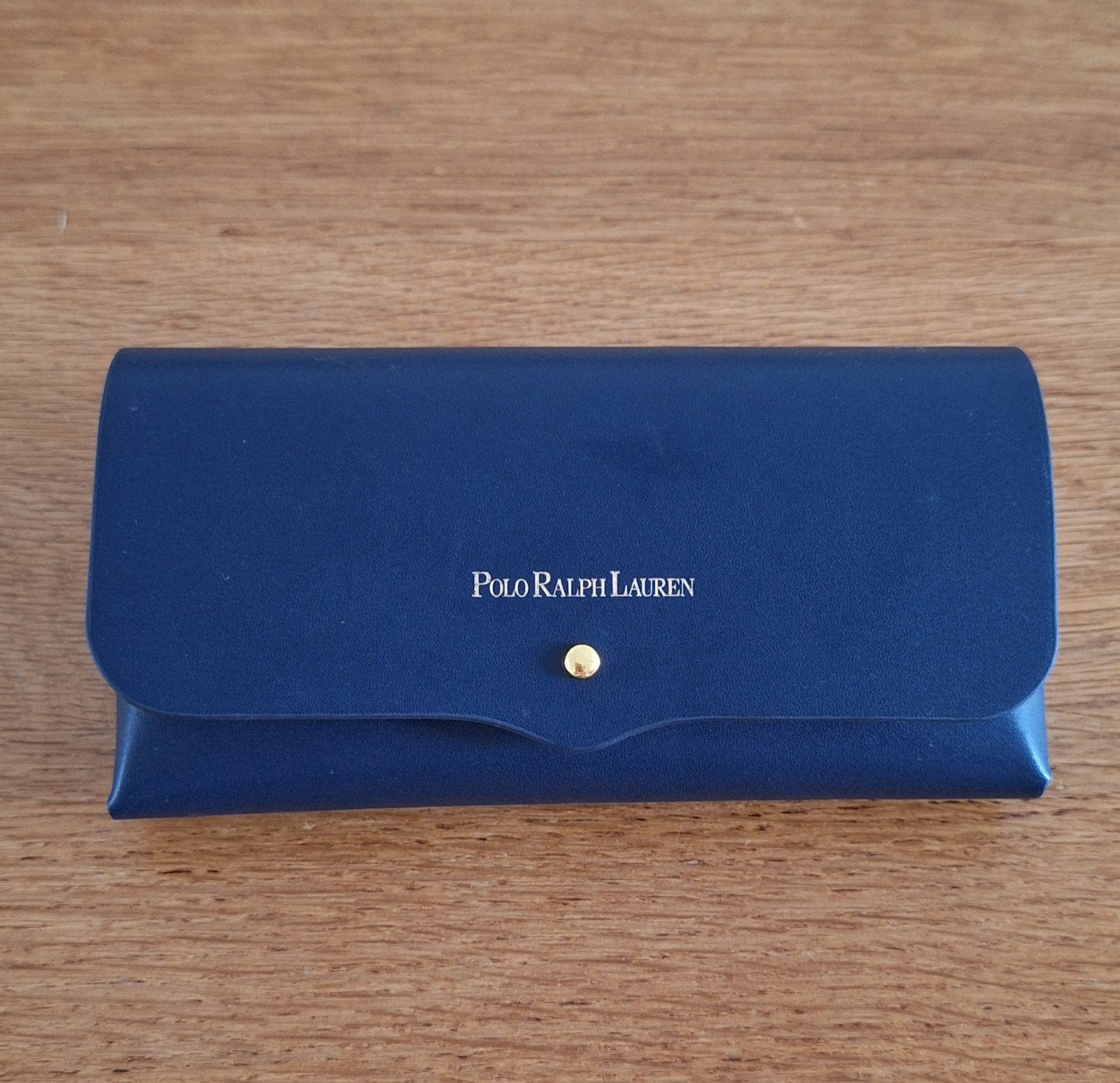 Ralph Lauren leren brillenkoker zonnenbril hoes koker blauw, Zonnebril, Blauw, Ralph Lauren, Nieuw