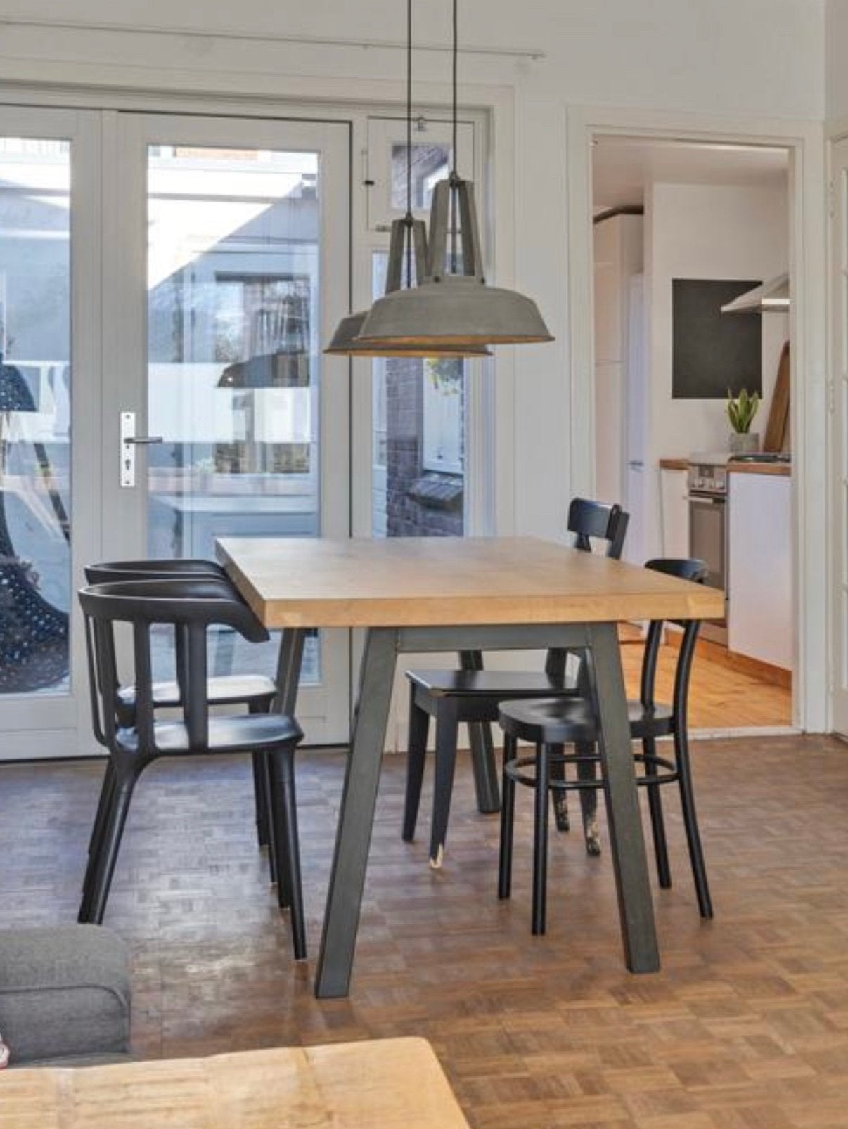 Woodville eiken eettafel 200 x 90 cm – 6 personen, Huis en Inrichting, Tafels | Eettafels, Ophalen, Eikenhout, 200 cm of meer
