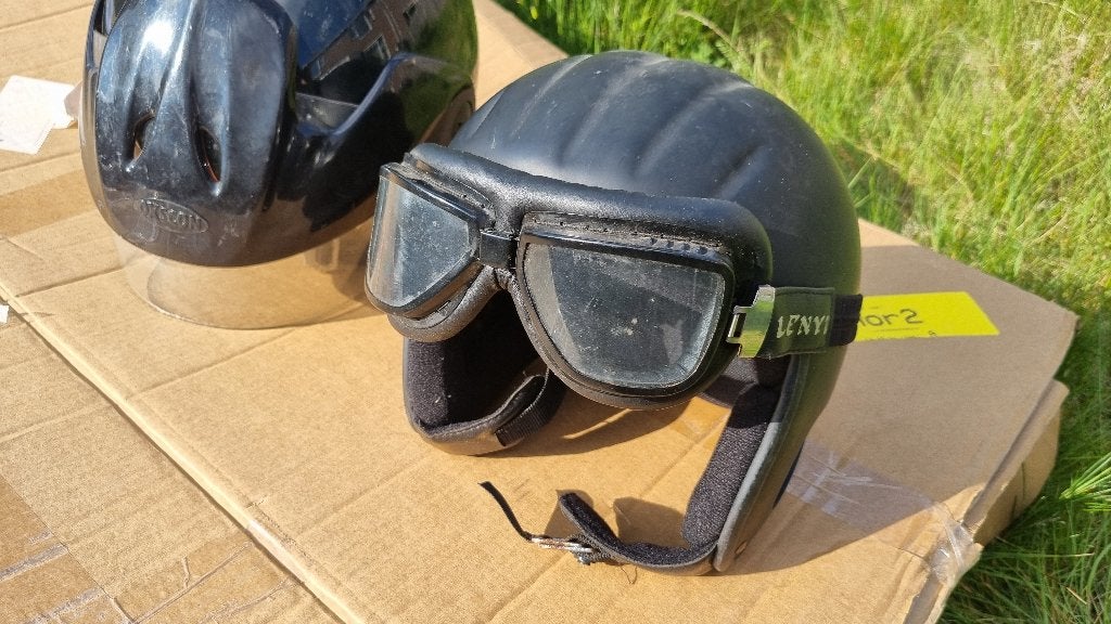 Zwarte jethelm mt XL, Motoren, Kleding | Motorhelmen, Overige merken, Heren, Ophalen of Verzenden, Tweedehands