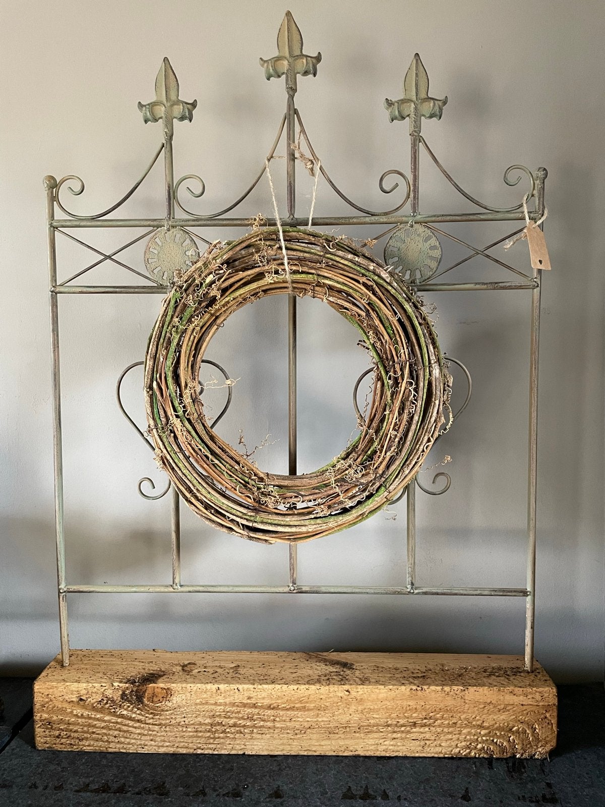Decoratief scherm/ ijzeren raamscherm, Ophalen, Groen, Nieuw, Landelijk