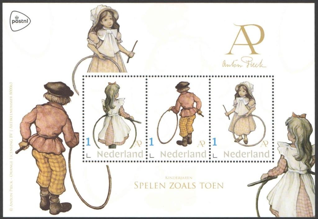 Postzegels Anton Pieck: Spelen zoals toen, Ophalen of Verzenden, Na 1940, Postfris