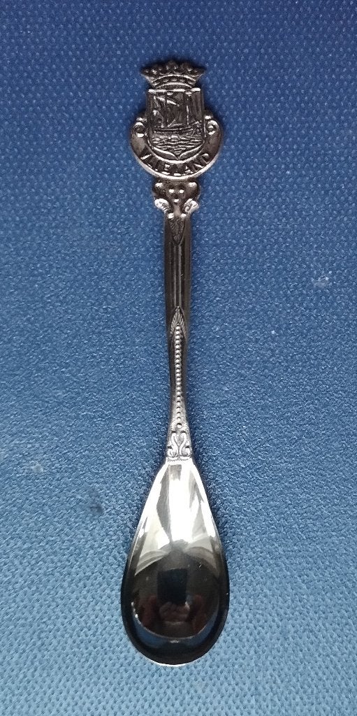 verzilverd lepeltje, mokkalepeltje Vlieland (P sterretje), Ophalen of Verzenden