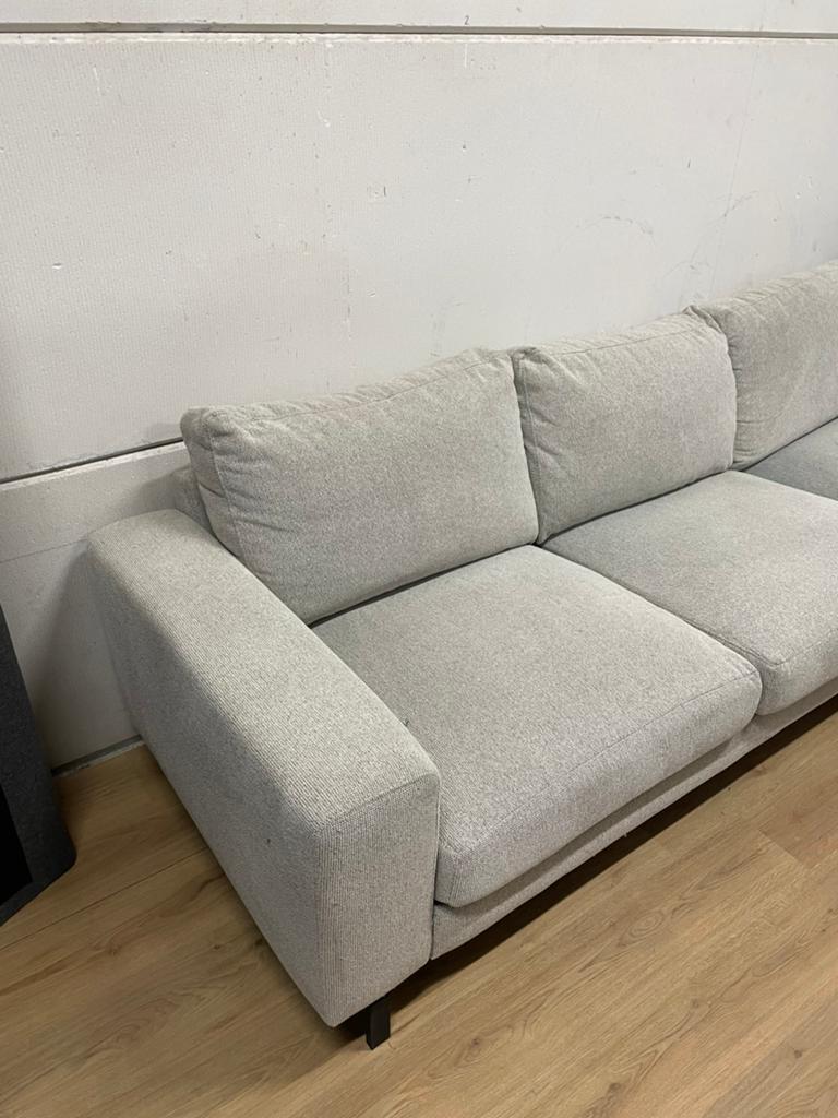 Mooie luxe licht grijze hoekbank - GEREINIGD!!!, Ophalen, 250 tot 300 cm, Luxe, Hoekbank
