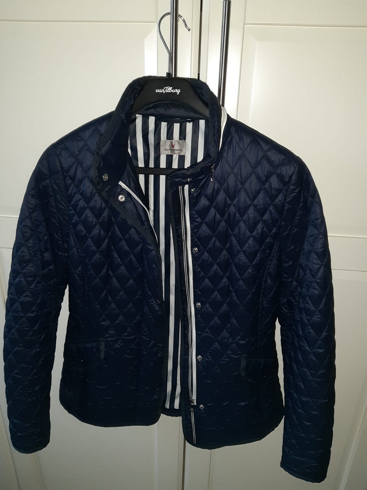 Fuchs Schmitt Donkerblauw Gewatteerd Jasje Maat 38, Kleding | Dames, Ophalen of Verzenden