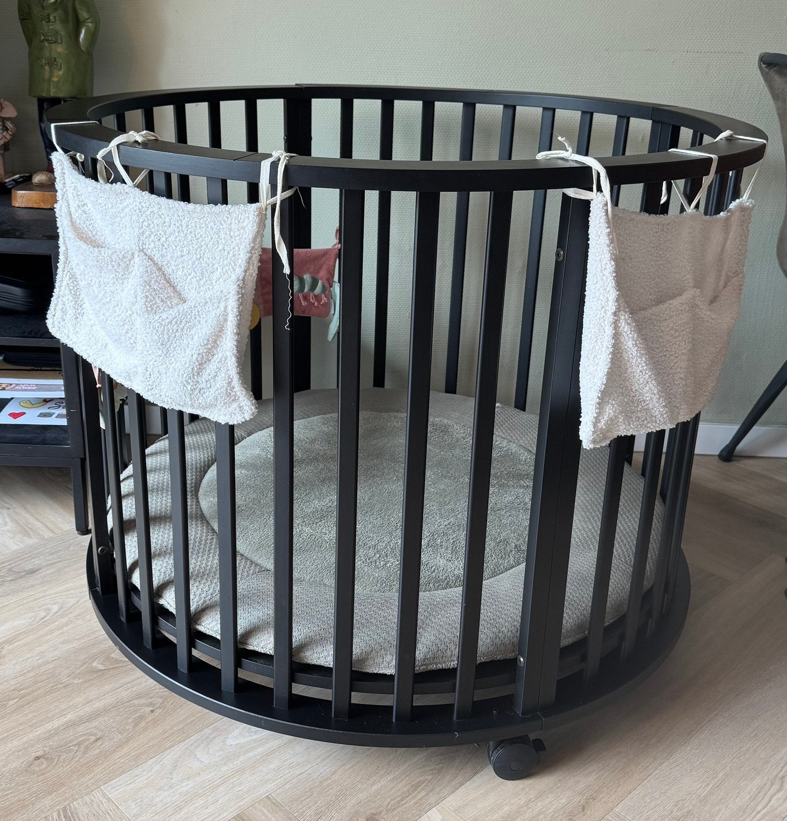 Ronde box, Kinderen en Baby's, Boxen, Ophalen, Zo goed als nieuw, Rond, Boxkleed