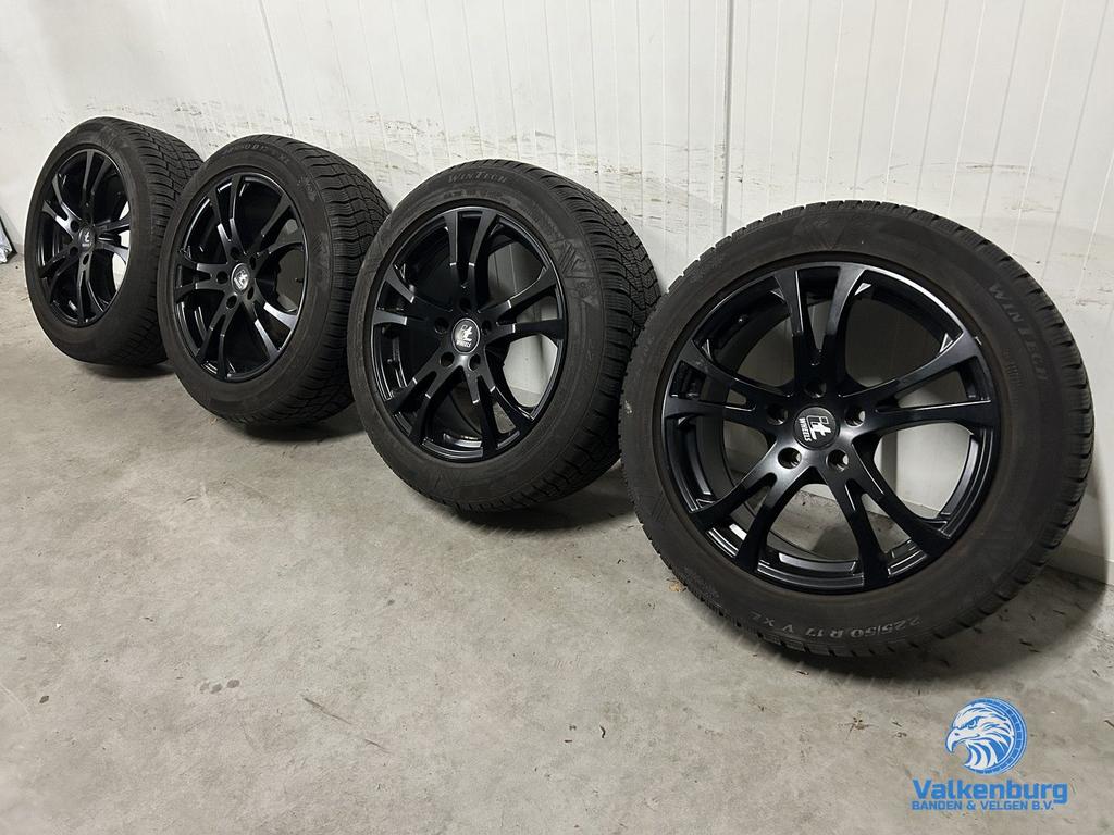 8-9mm! Opel Insignia B Zafira Tourer 17 inch zwarte velgen 5, Auto-onderdelen, Banden en Velgen, Banden en Velgen, Winterbanden