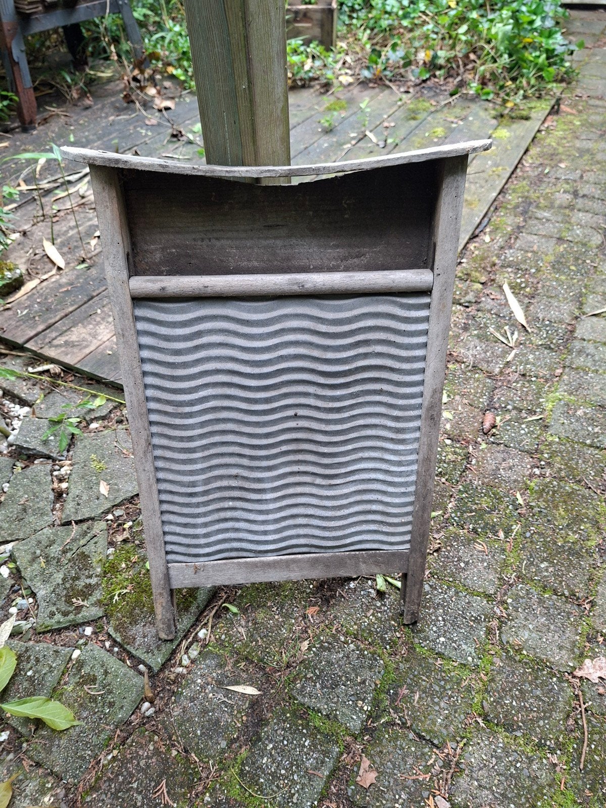Antieke houten wasbord - Decoratief en functioneel, Antiek en Kunst, Antiek | Overige Antiek, Ophalen of Verzenden