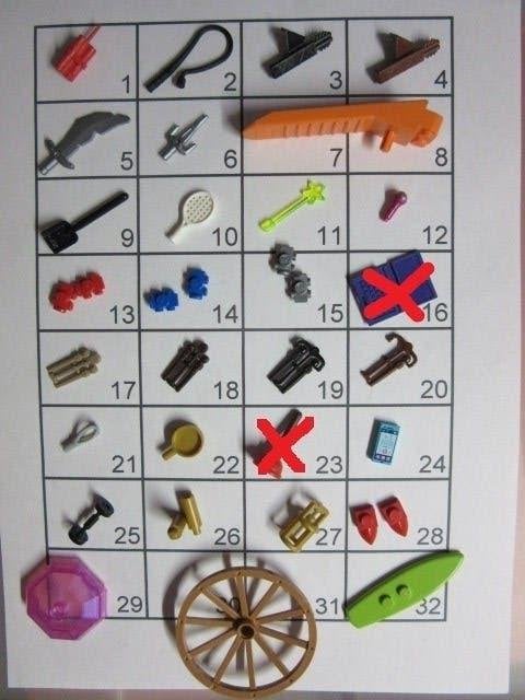 L371 LEGO ACCESSOIRES WAPENS TOVERSTAF ROLSCHAATS WIEL PAN, Dalwagen 45b, 6669 CB Dodewaard, Lego, Nieuw, Ophalen of Verzenden