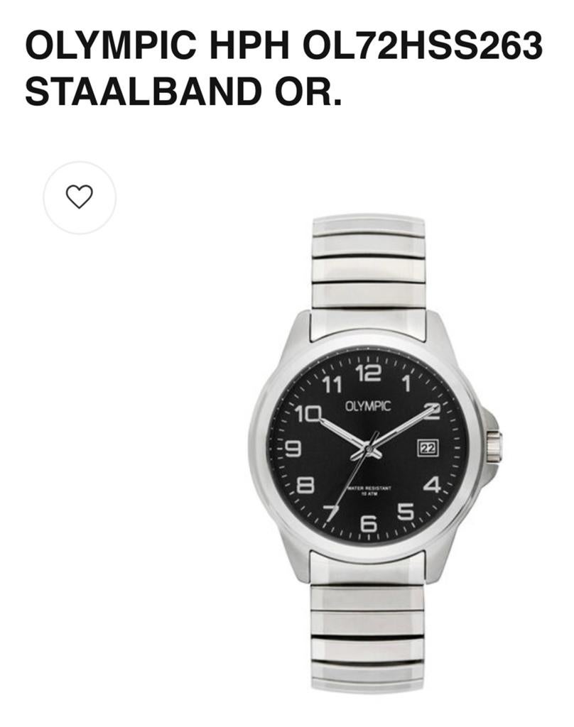 Olympic herenhorloge., Ophalen of Verzenden, Zo goed als nieuw, Overige merken