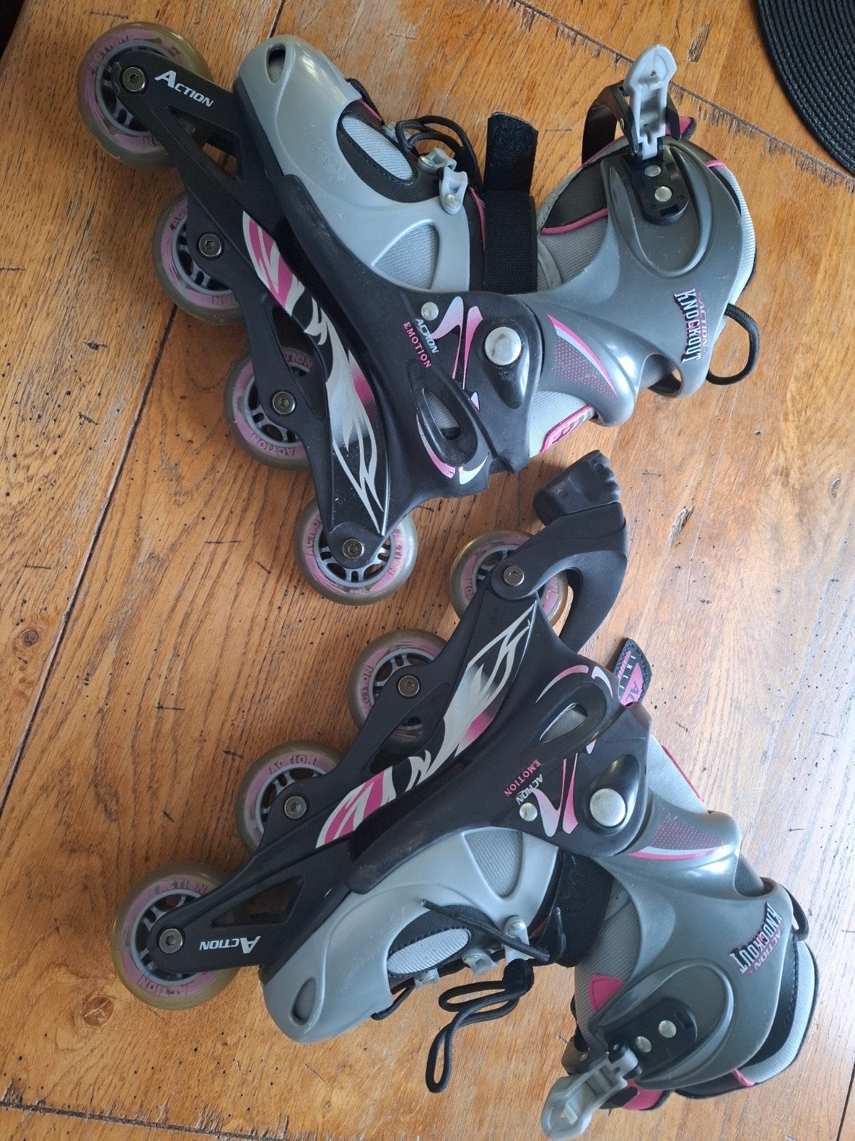 Inline skates skeelers maat 34-37 met beschermsets maat M, Ophalen, Gebruikt