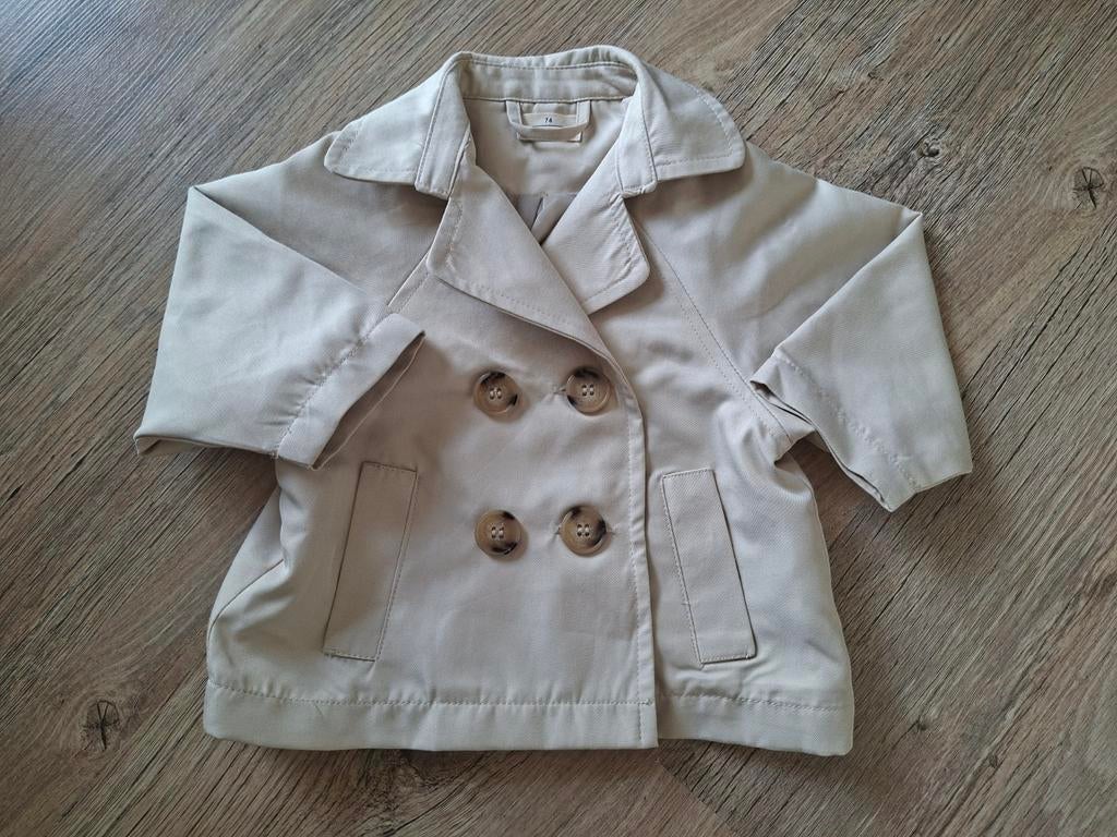 Zeeman zomerjas trenchcoat maat 74, Kinderen en Baby's, Babykleding | Maat 74, Zeeman, Meisje, Nieuw, Ophalen of Verzenden