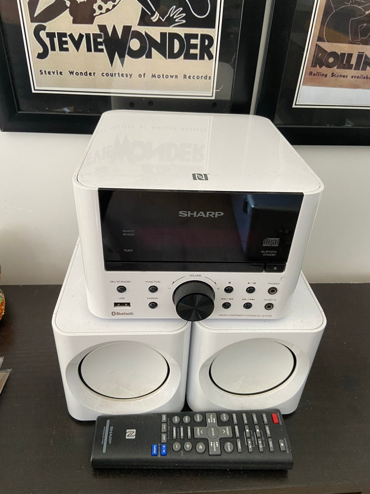 Sharp Miniset met AB - CD, Tuner, USB en Speakers, Ophalen, Zo goed als nieuw, Microset, Sharp