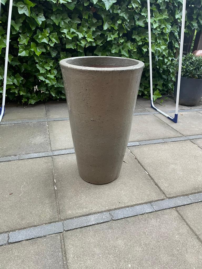 Bloempot, Ophalen, Steen, Gebruikt, Rond