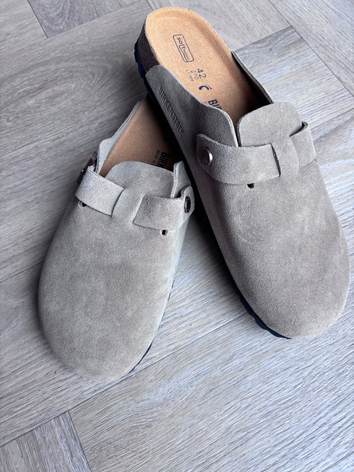 Birkenstock muiltjes maat 42 - nieuw, Beige, Nieuw, Sandalen of Muiltjes, Ophalen of Verzenden