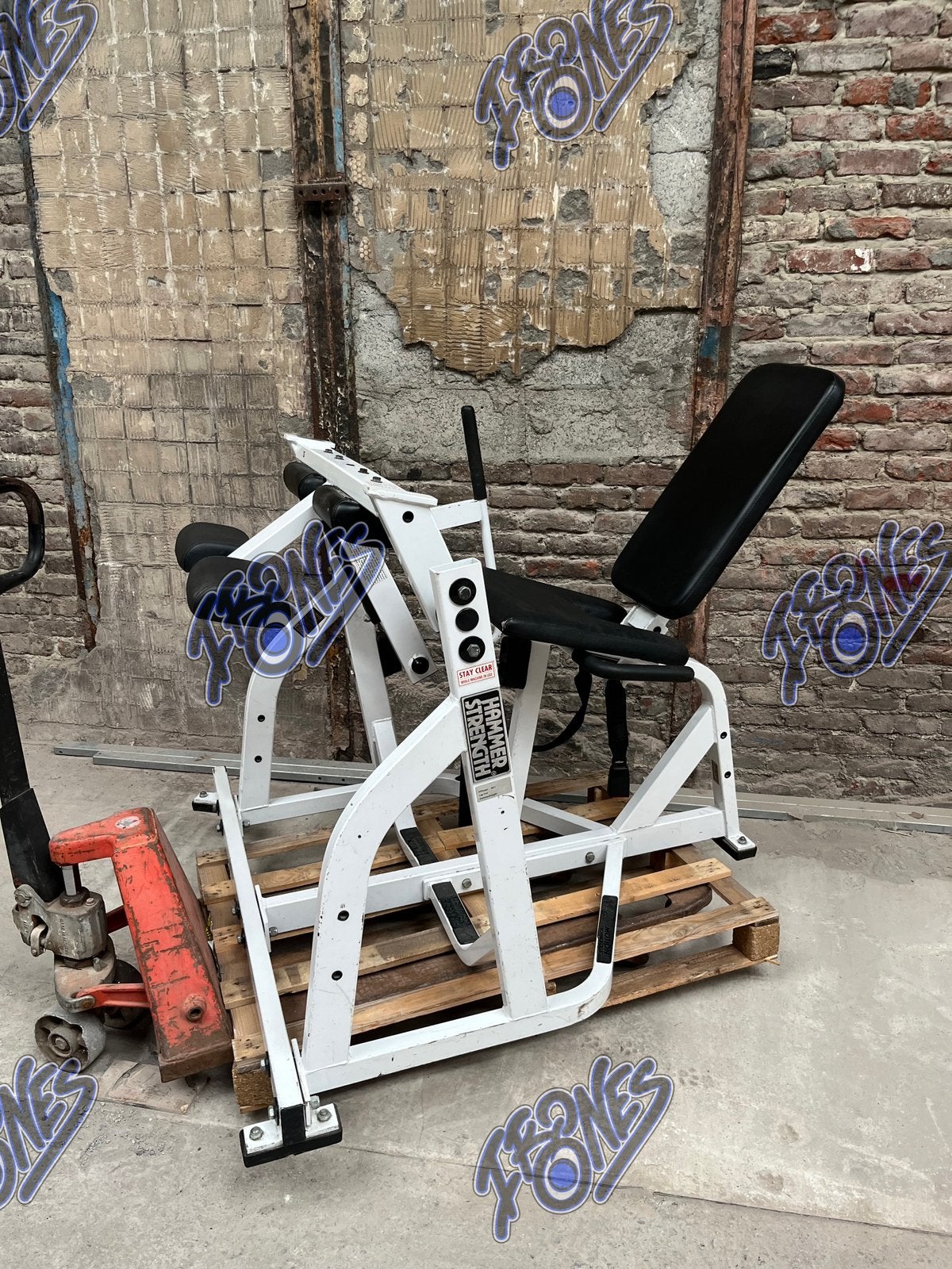 Hammer Strength seated leg curl, Ophalen of Verzenden, Zo goed als nieuw, Overige typen