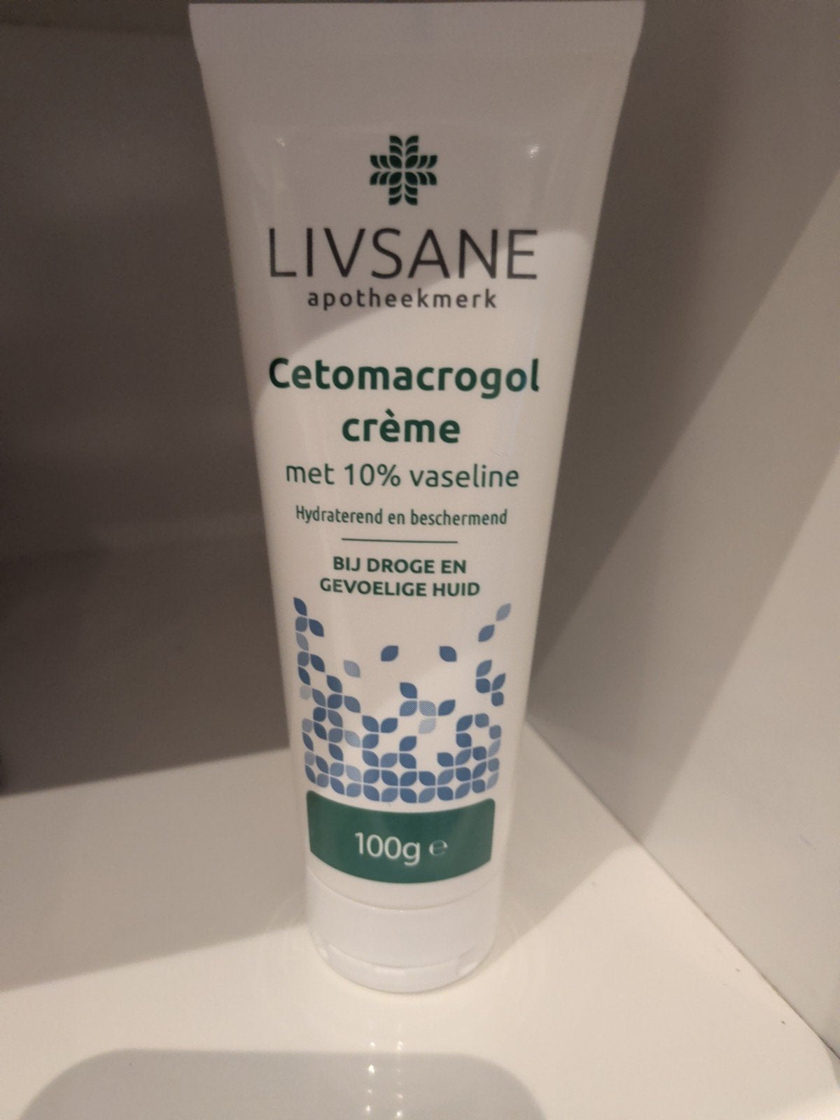 Livsane Cetomacrogol Crème met 10% Vaseline, 100g, Ophalen of Verzenden, Nieuw, Bodylotion, Crème of Olie