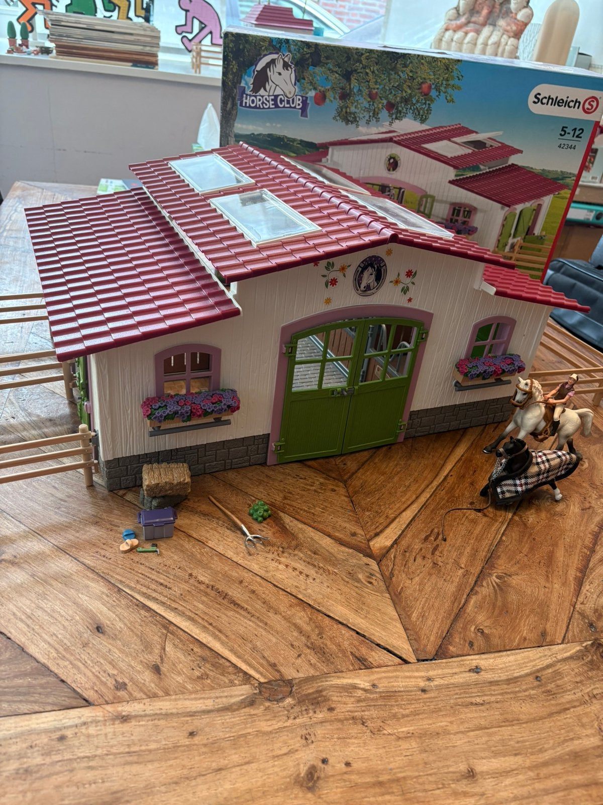 Schleich horse club Manege 42344 gebruikt, Ophalen of Verzenden, Zo goed als nieuw