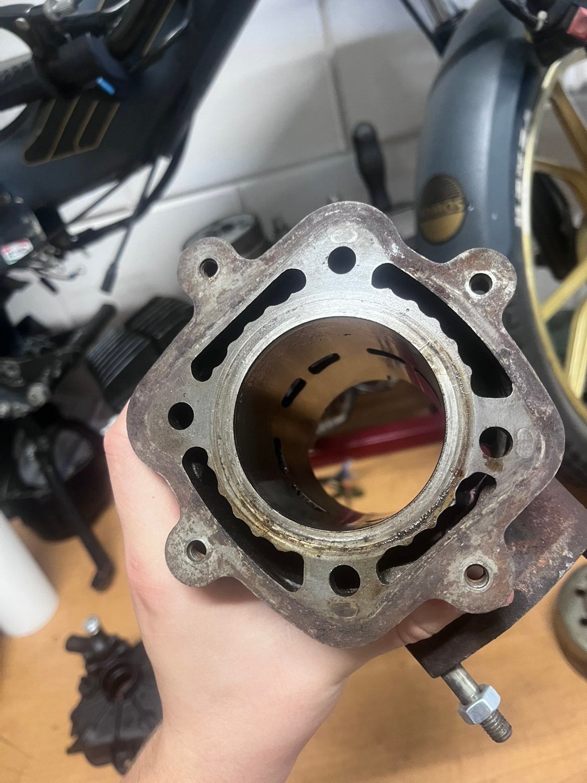 150CC Hexagon Cilinderset, Aerox Rad, Vliegwiel, Piaggio, Piaggio, Ophalen of Verzenden, Zo goed als nieuw