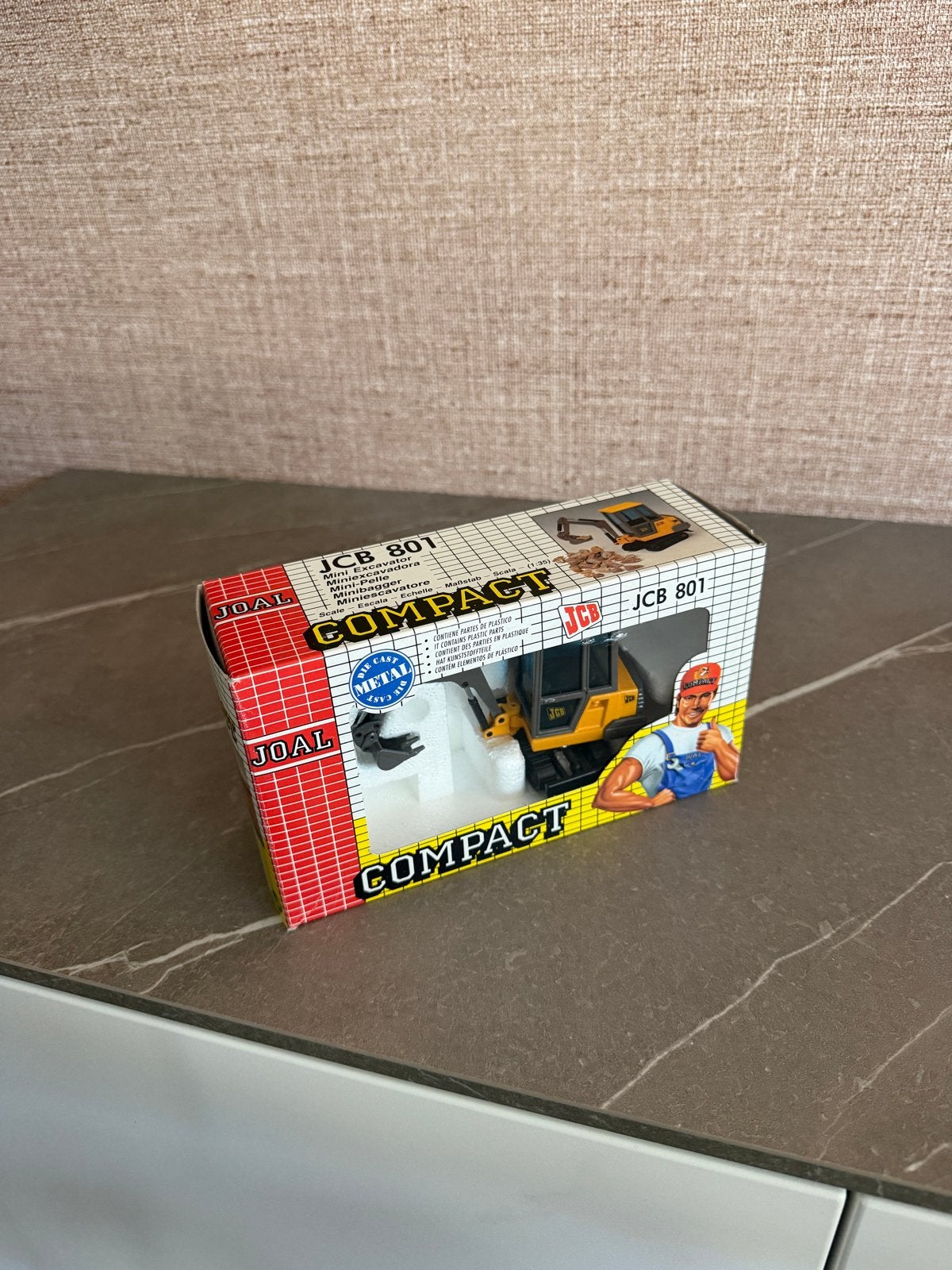 Joal JCB 801 Compact Graafmachine Model 1:32, Ophalen of Verzenden, Zo goed als nieuw