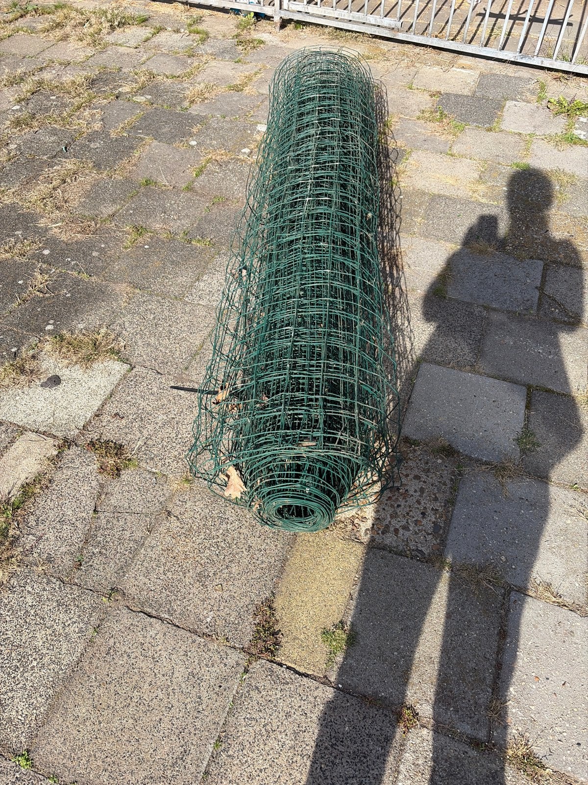 Groen tuingaas - gebruikt masr in goede stast, Ophalen, Zo goed als nieuw, 20 meter of meer, Gaas