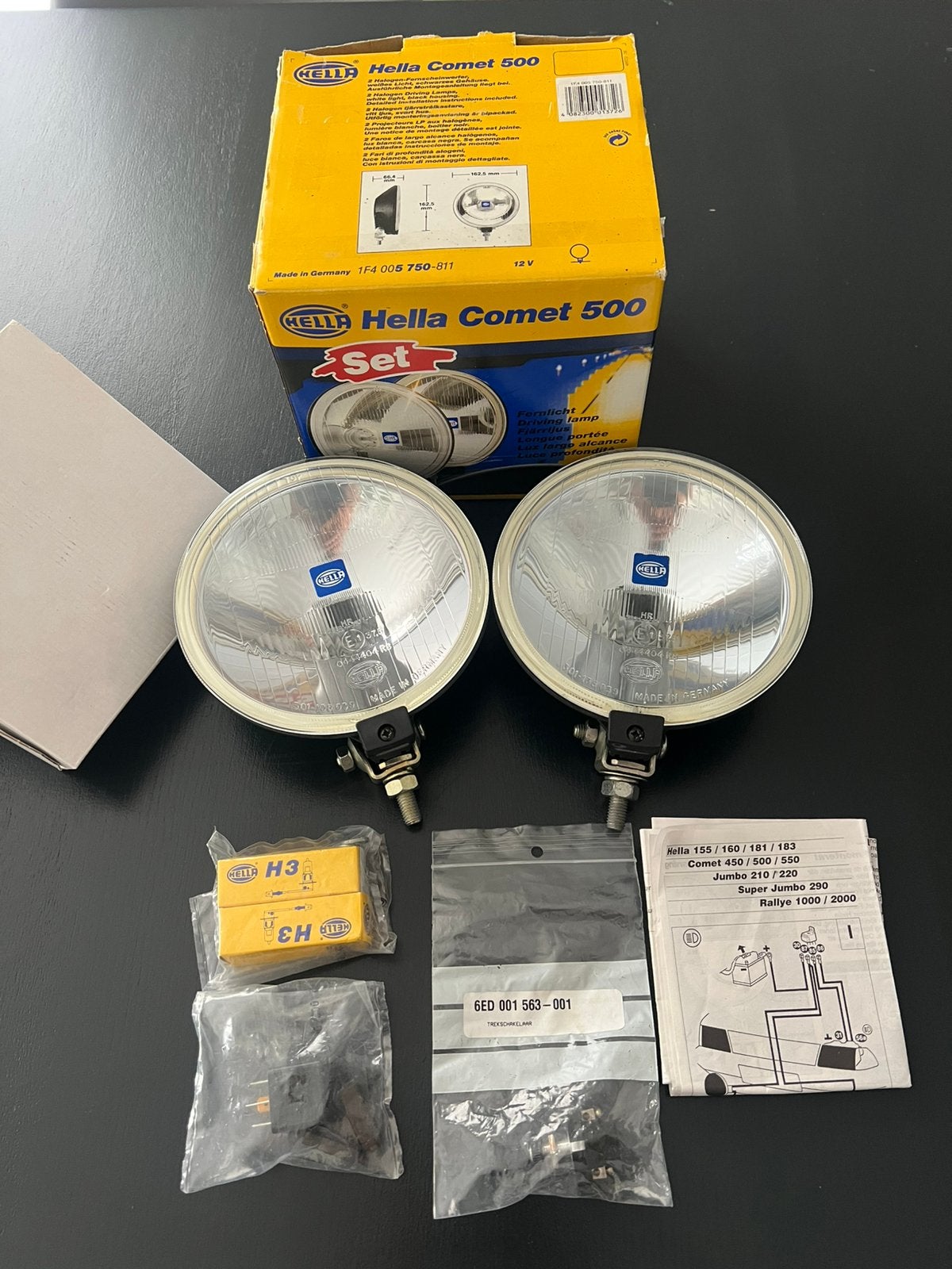Oldtimer Hella comet 500 set verstralers, Ophalen, Nieuw