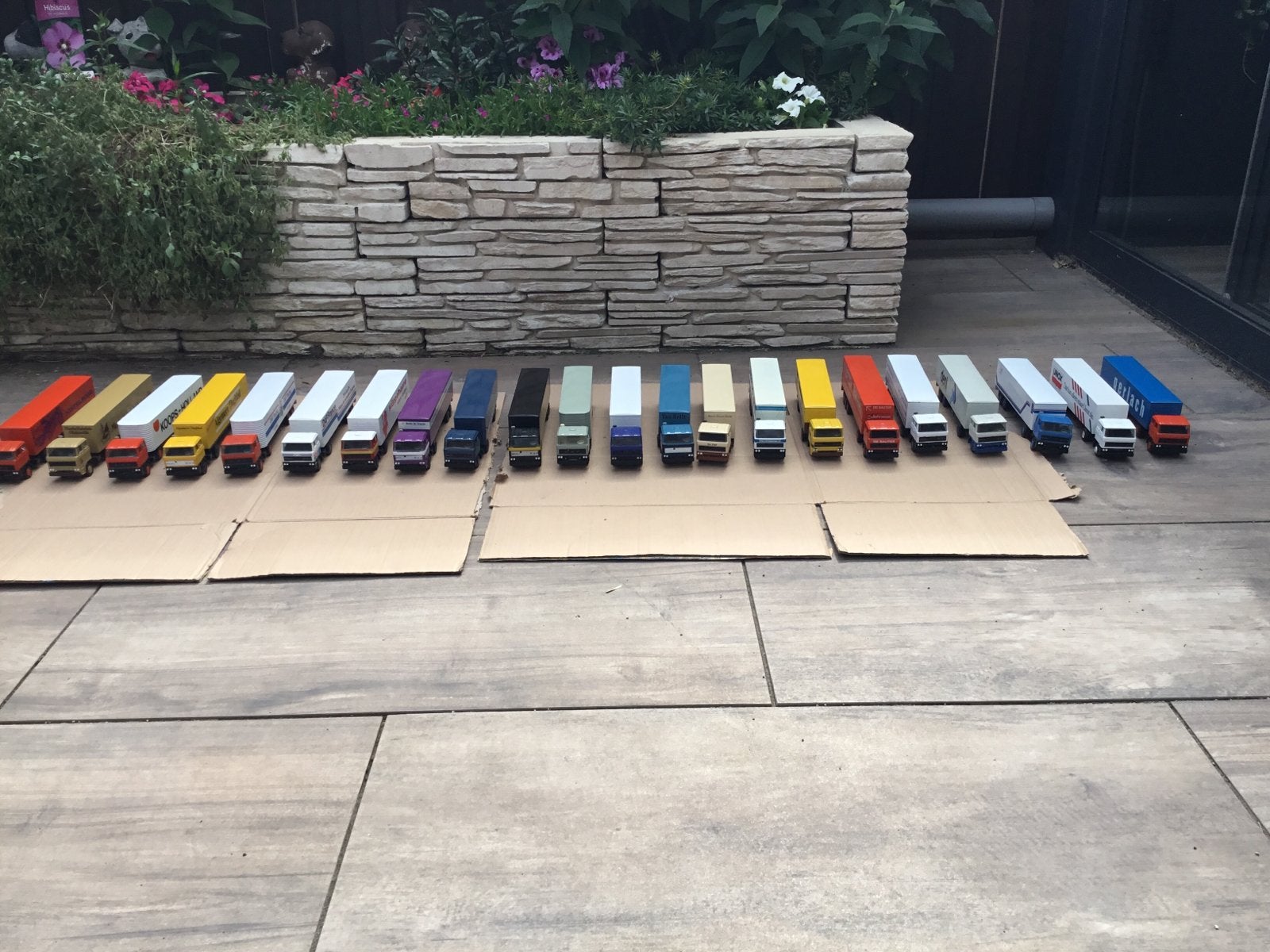 Verzameling Lion Car Daf 2800 / 3300 totaal 22 stuks, Ophalen, Gebruikt, Bus of Vrachtwagen, Lion Toys