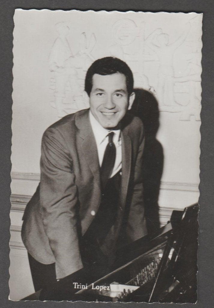 Ansichtkaart, Artiest,Trini Lopez   (510), Ophalen of Verzenden, 1960 tot 1980, Sterren en Beroemdheden
