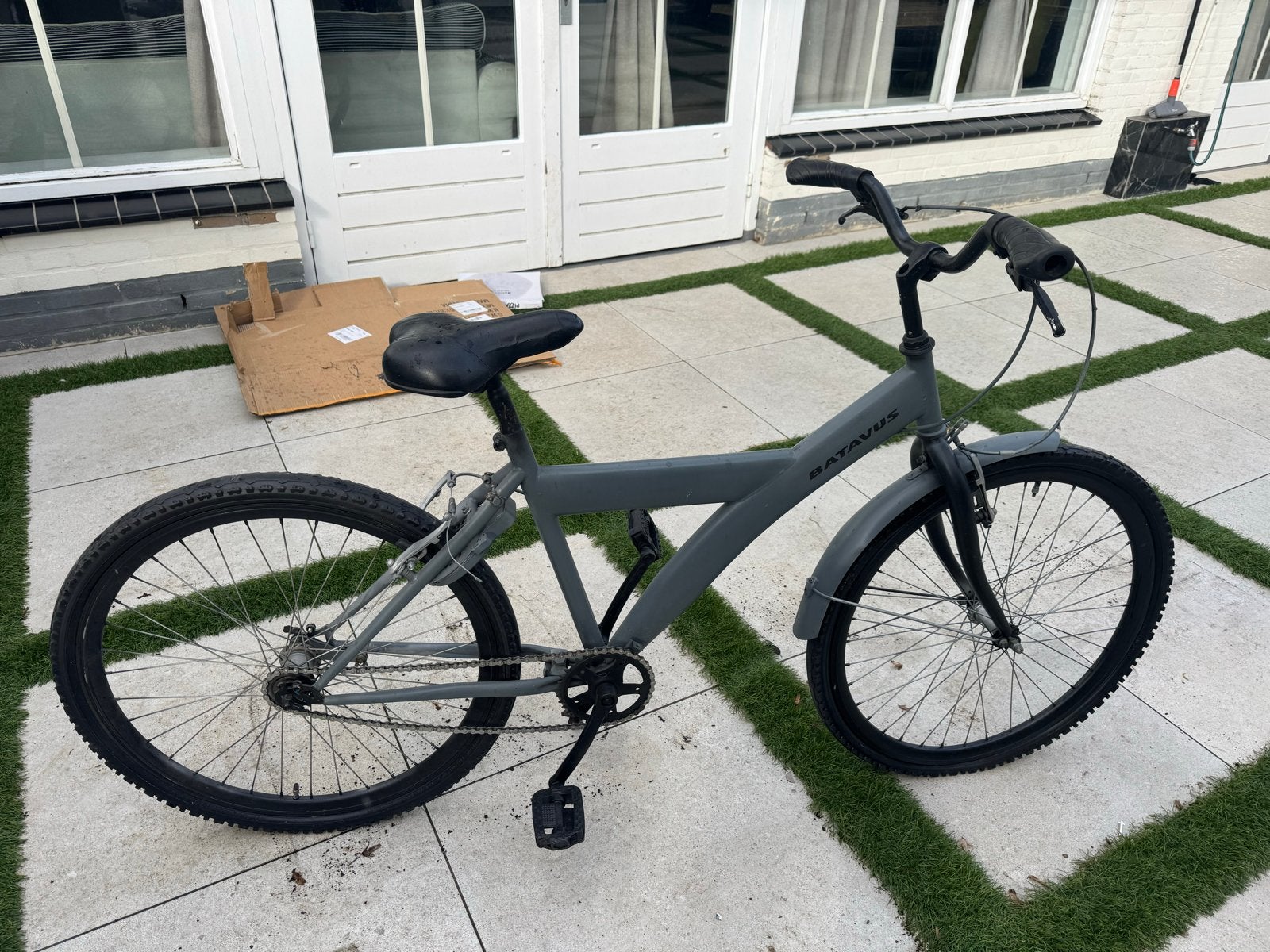 Batavus fiets - Zeil zetten vast, Ophalen, Gebruikt, Velgrem, Versnellingen