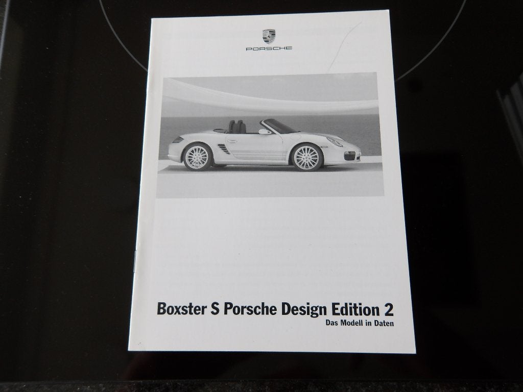 Porsche Boxster S Design Edition 2 prijslijst, Porsche AG, Ophalen of Verzenden, Zo goed als nieuw, Porsche