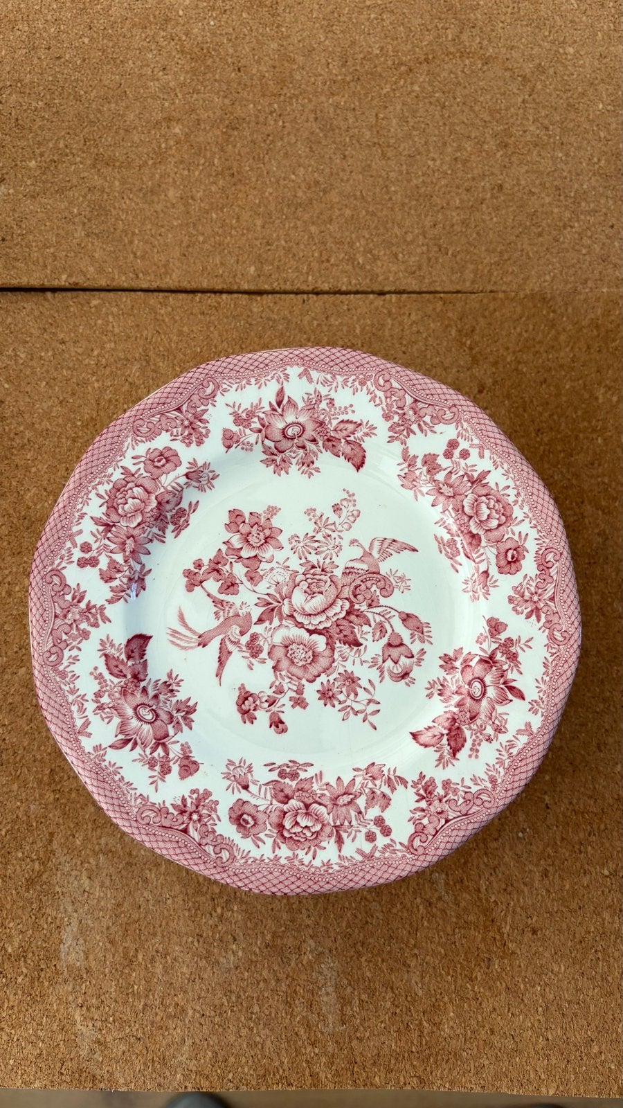 Set van 11 Royal Tunstall Staffordshire borden, rood/wit, Antiek en Kunst, Antiek | Servies los, Ophalen