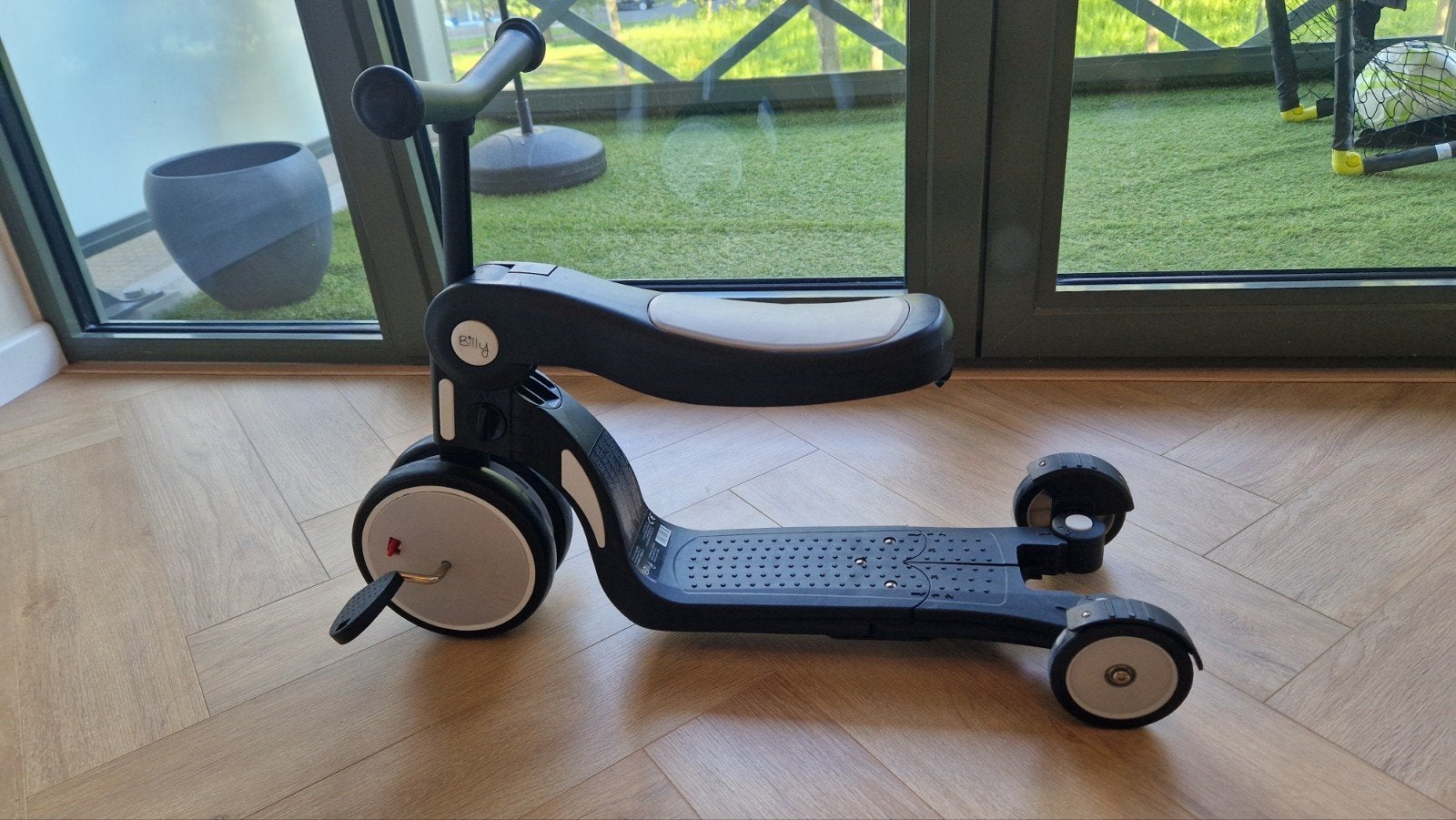 Driewieler loopfietsje step grijs, Ophalen, Zo goed als nieuw, Gewone step