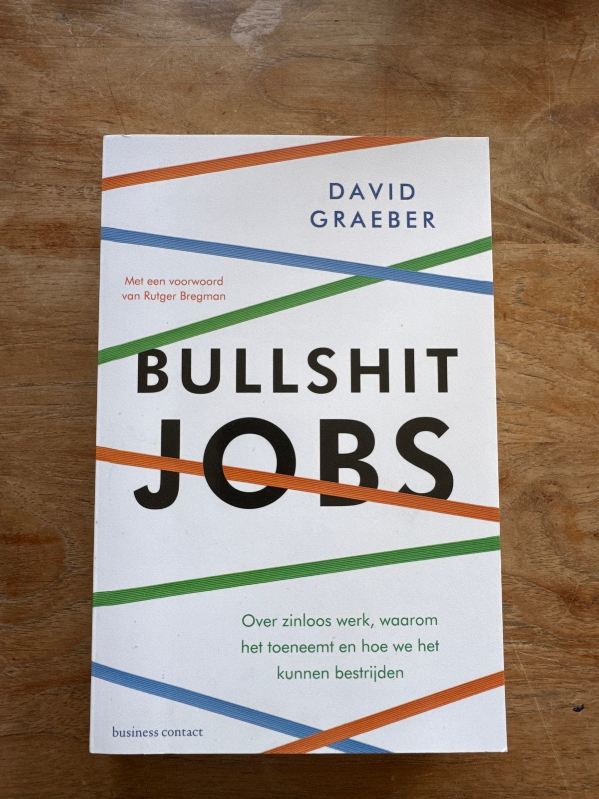 Bullshit Jobs - David Graeber (met voorwoord Rutger Bregman), Ophalen of Verzenden, Zo goed als nieuw, Nederland