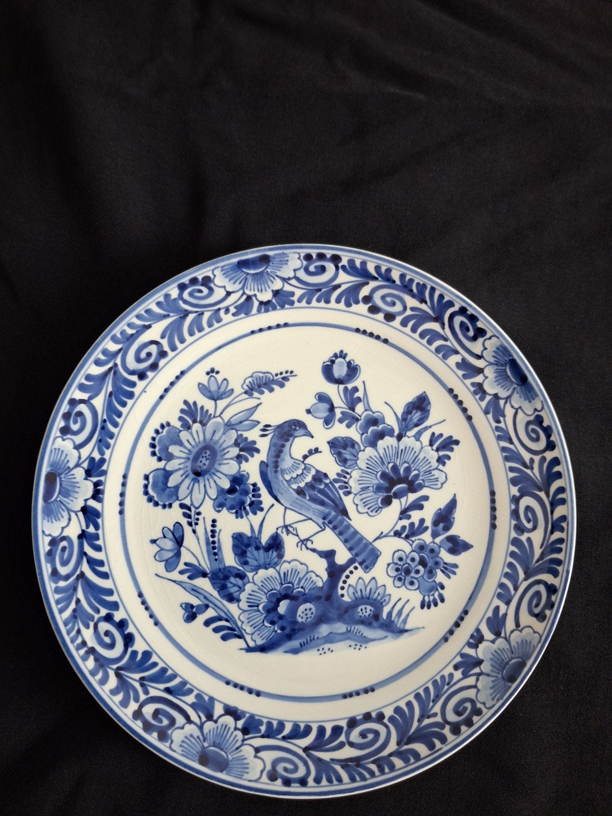 Prachtig Delfts blauw bord, Ophalen of Verzenden