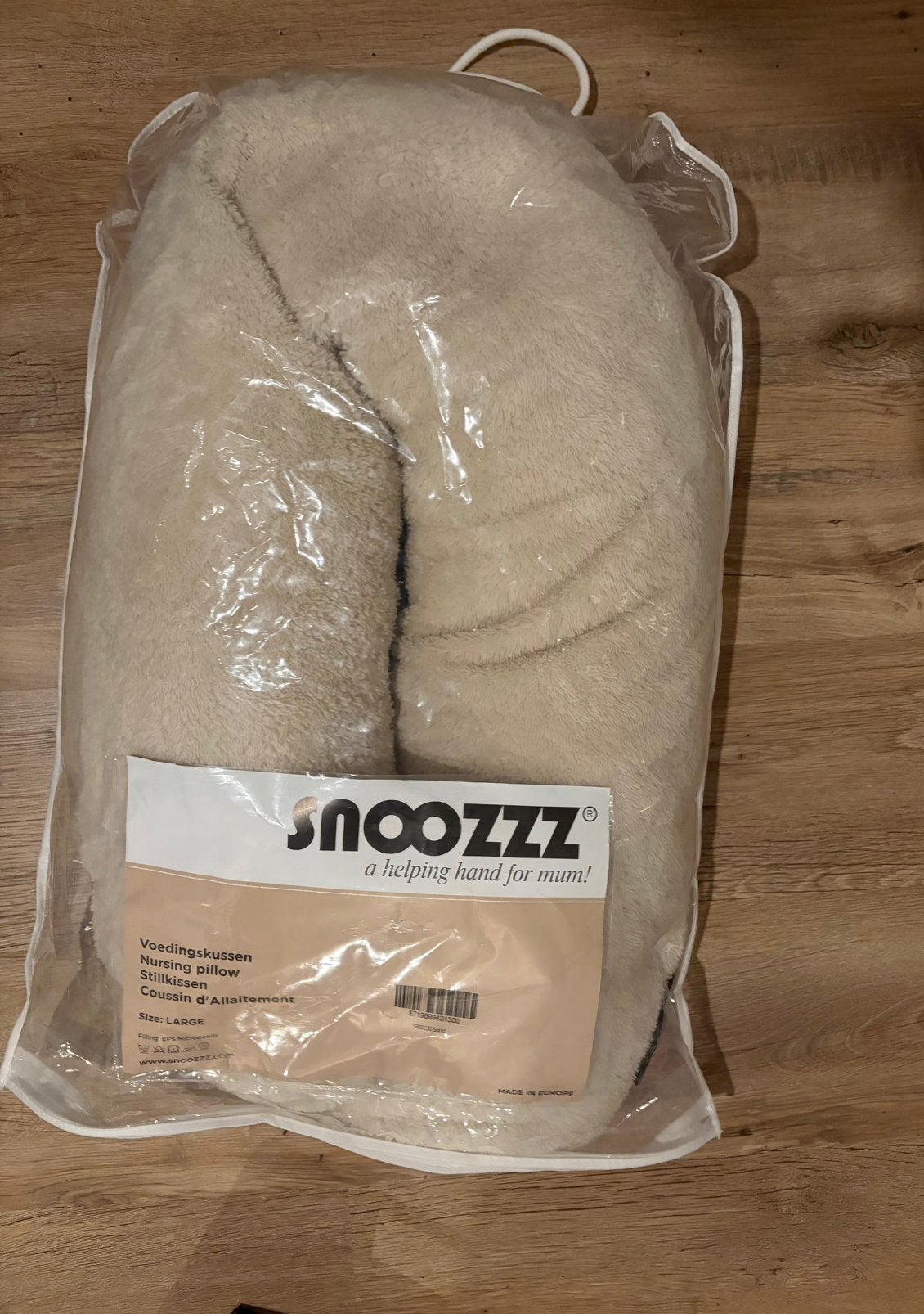 Snoozzz voedingskussen / zwangerschapskussen teddy-sand new!, Ophalen of Verzenden, Nieuw, Voedingskussen, Overige merken