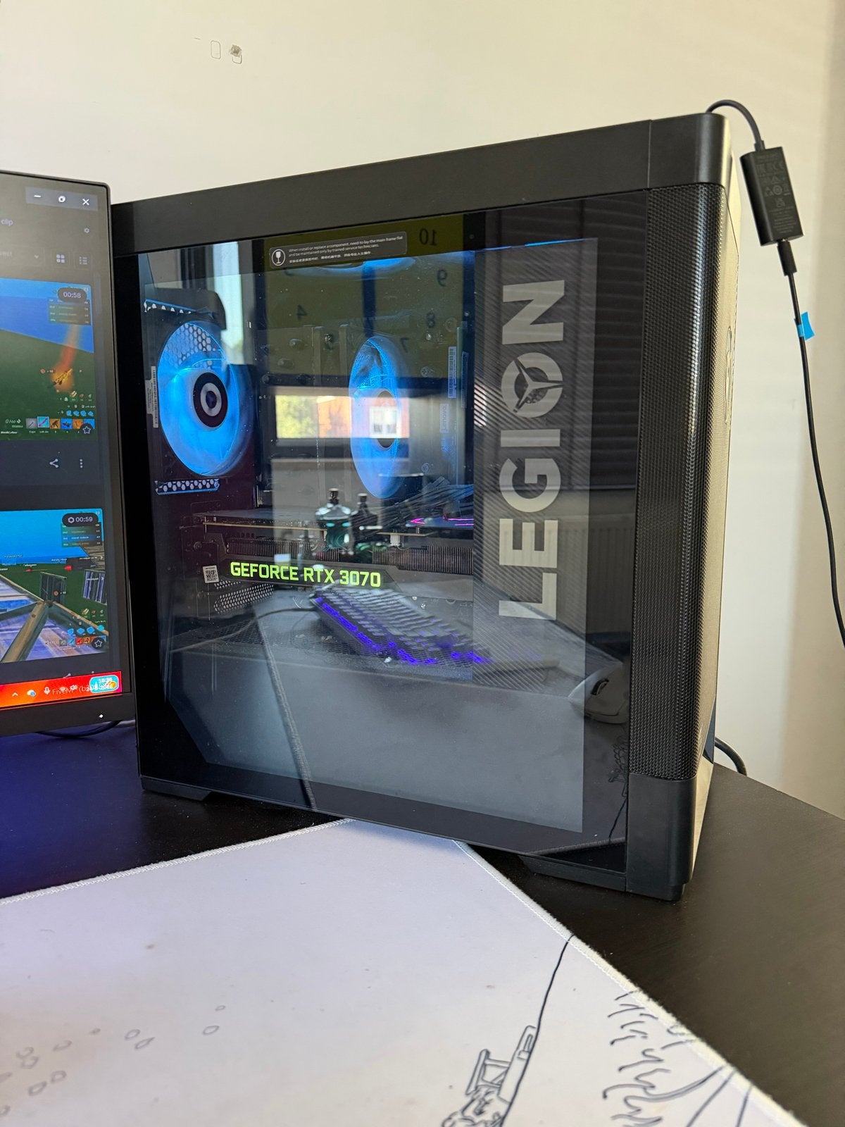 Gaming PC met RTX 3070, Ryzen 7 5000, 1TB opslag, 16GB RAM, Computers en Software, Ophalen, Gebruikt, Gaming, Met videokaart