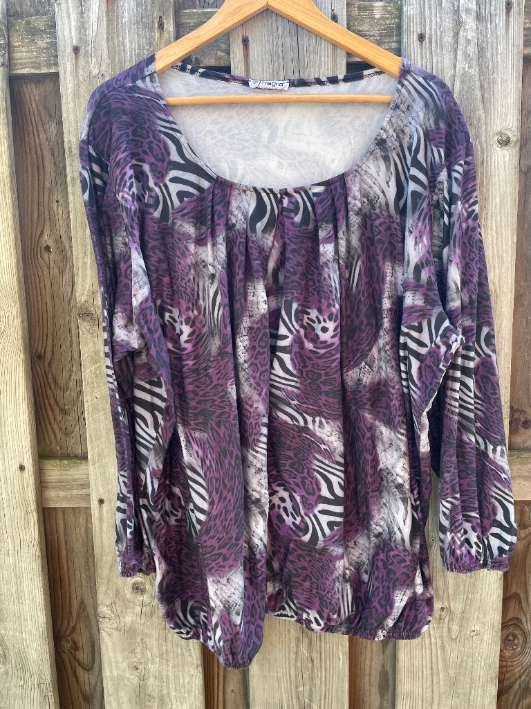 Magna trui mt 52, Kleding | Dames, Grote Maten, Ophalen of Verzenden, Paars, Trui of Vest, Magna