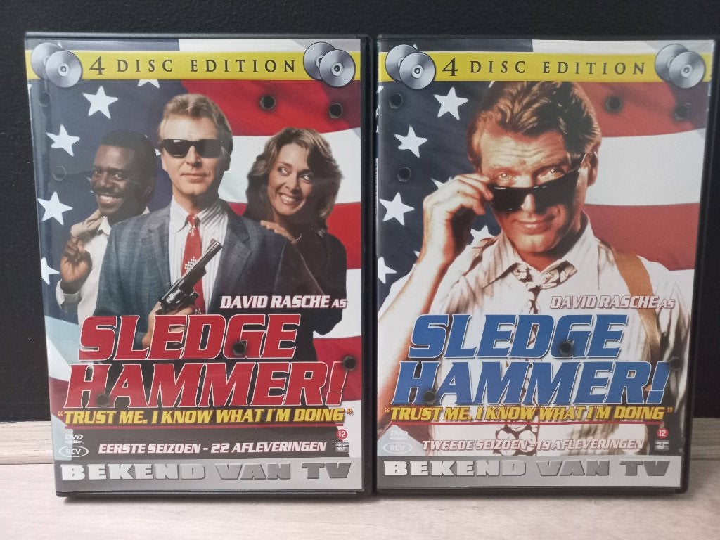 Sledge Hammer! - Seizoen 1+2 (8xDVD BOX) Complete TV-Serie, Engels, Alle leeftijden, Nederlands, Seizoen 1
