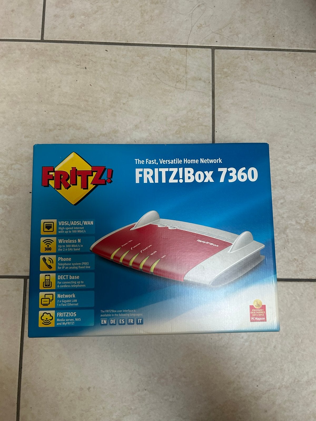 FRITZ!Box 7360, Computers en Software, Ophalen of Verzenden, Gebruikt, Router met modem