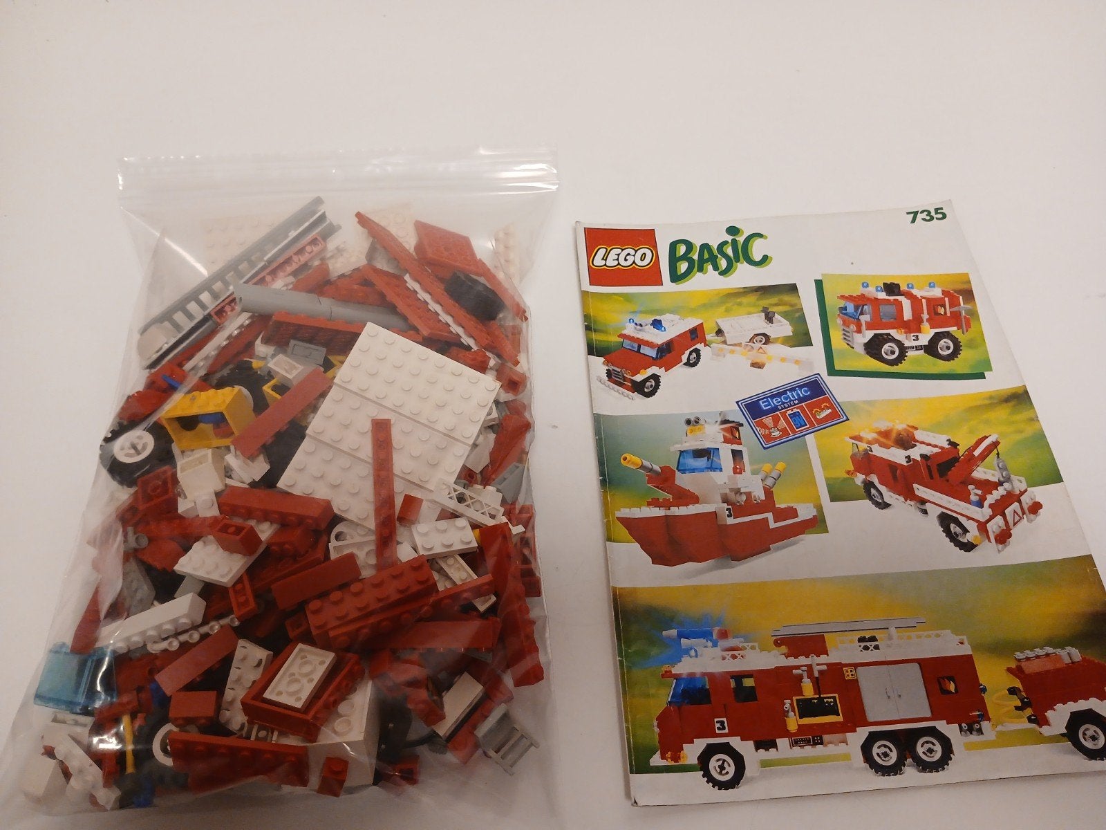 Lego basic 735 brandweerw met light en sound, Ophalen of Verzenden