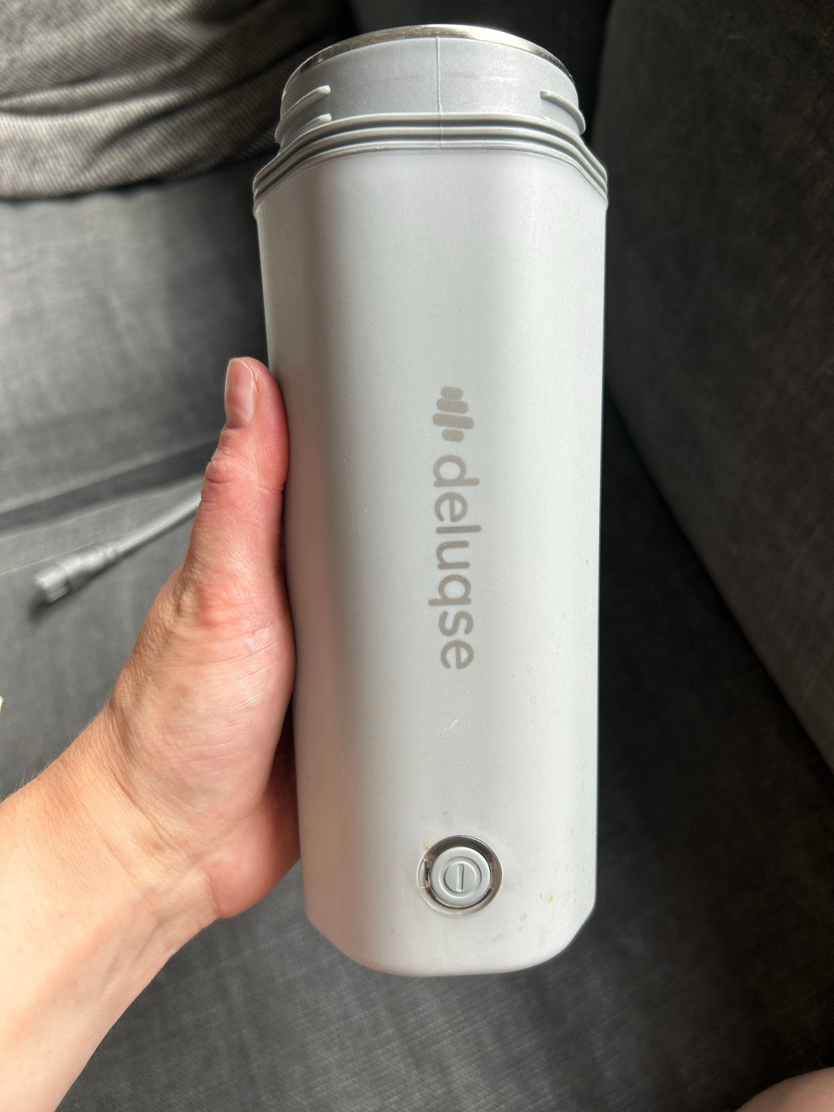 Draagbare waterkoker Deluqse - ideaal voor babyflesjes, Minder dan 1 liter, Ophalen of Verzenden, Zo goed als nieuw, Rvs