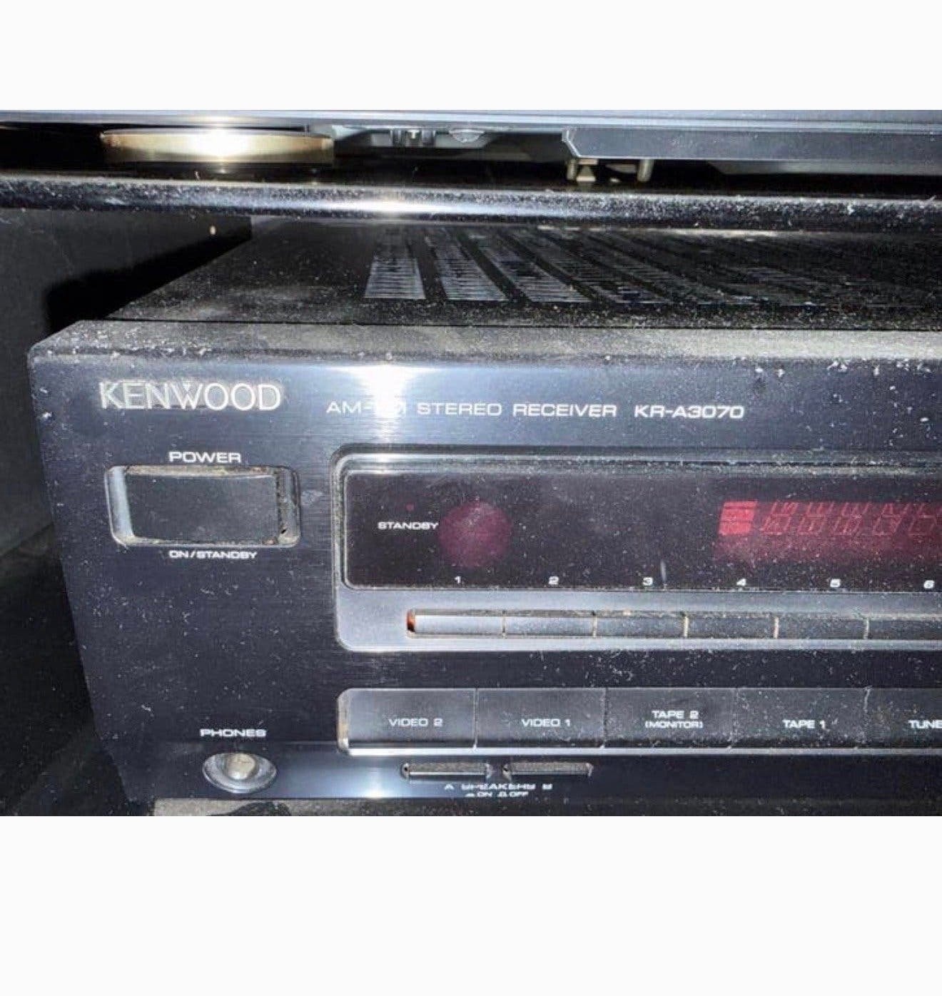 Kenwood KR-A3070 Stereo Receiver met afstandsbediening, Overige merken, Gebruikt, Ophalen of Verzenden, Minder dan 60 watt