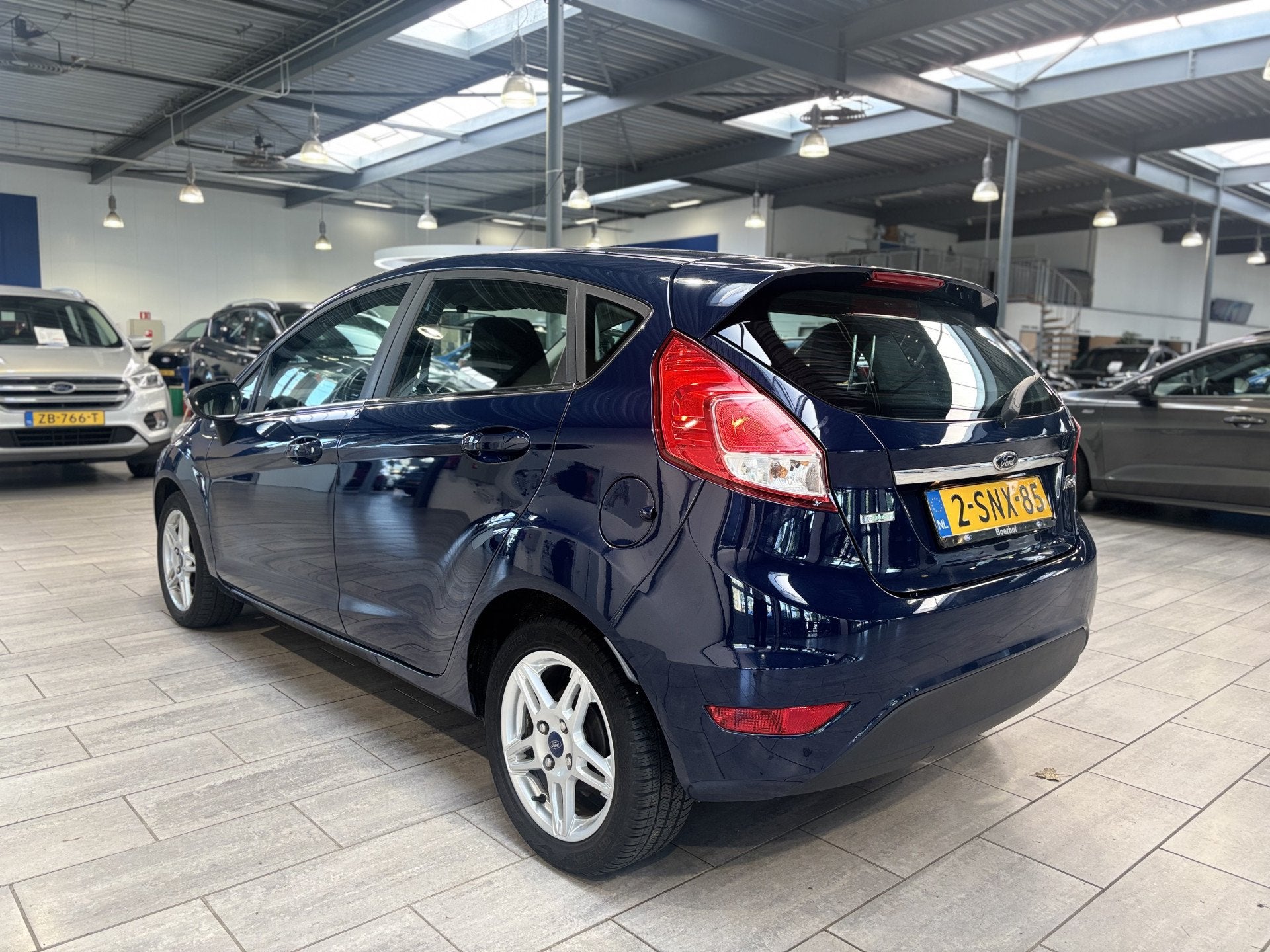 Ford Fiesta EcoBoost 100 pk Titanium | Automaat | Clima | 4, Zwart, Blauw, Origineel Nederlands, Bedrijf