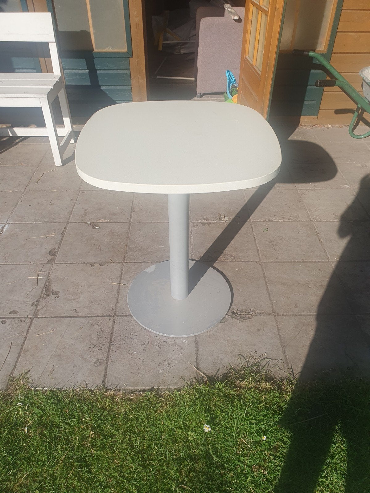 Vierkante tafel, Tuin en Terras, Tuintafels, Ophalen, Zo goed als nieuw, Vierkant, Hout
