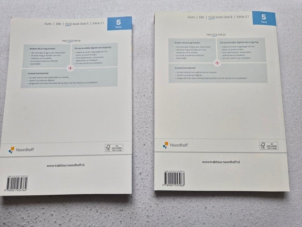 Duits | ERK | ELIZ-boek Deel A en B | Editie 2.1, Gelezen, Noordhoff, Ophalen of Verzenden, Alpha