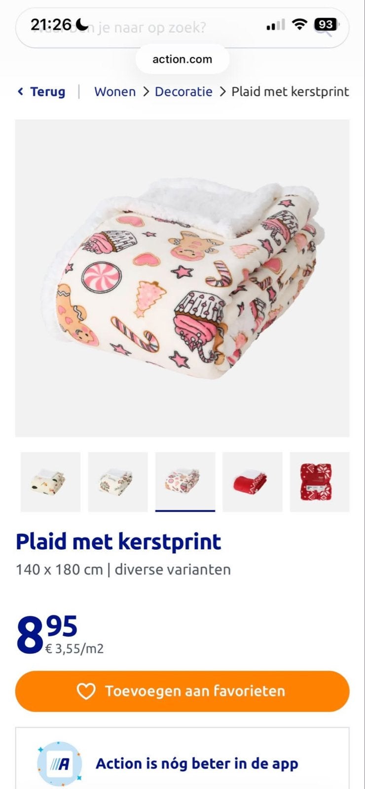 GEZOCHT: Action kerst plaid, Ophalen of Verzenden
