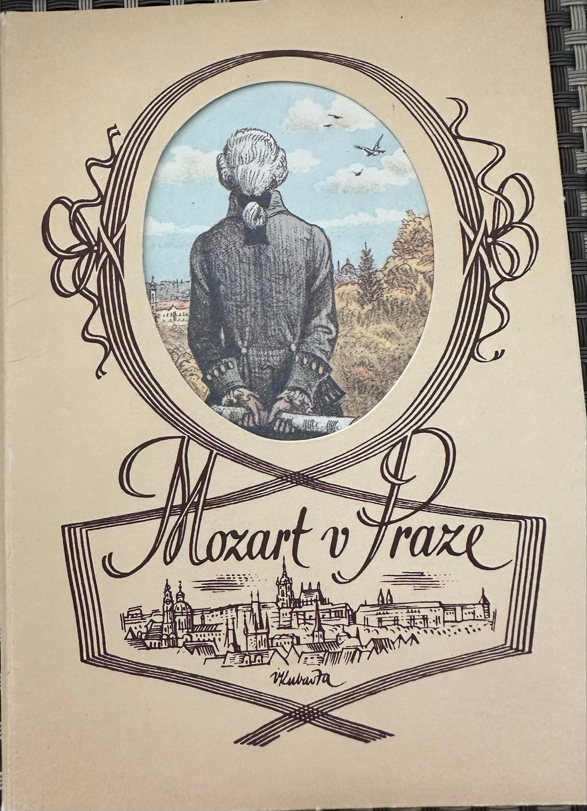 Set van 6 ansichtkaarten Mozart en Beethoven Praag, Verzamelen, Ophalen of Verzenden, 1960 tot 1980, Ongelopen, Cultuur en Media