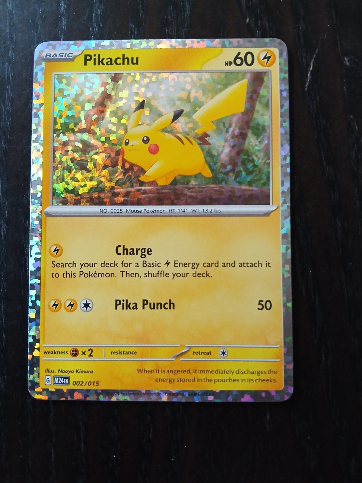 Pikachu #2 Pokemon McDonalds 2024, Hobby en Vrije tijd, Ophalen of Verzenden, Nieuw, Losse kaart, Foil