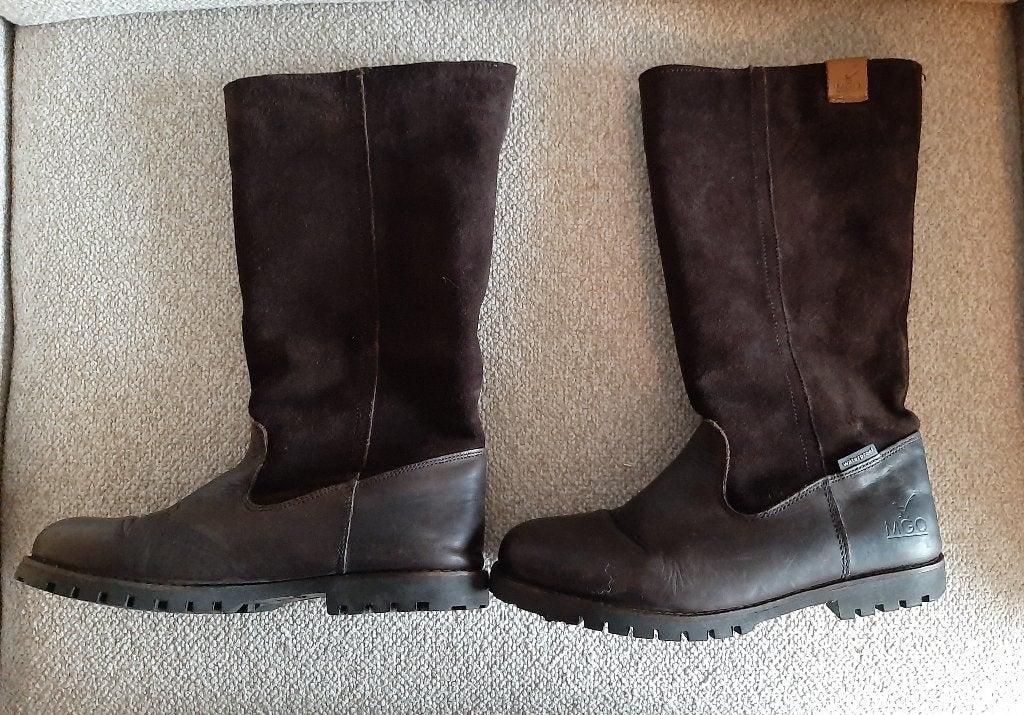 Mango, gevoerde, suède laarzen, maat 40, Ophalen, Hoge laarzen, Mango, Bruin