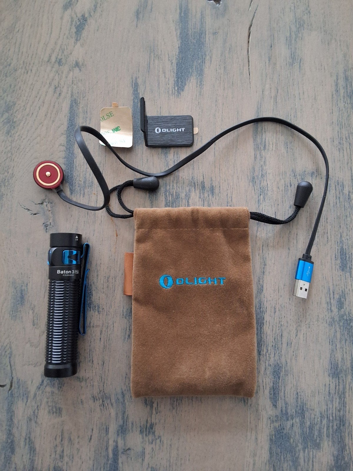 Baton 3 Pro Oolight Zaklamp oplaadbaar, Ophalen, Zo goed als nieuw, Batterij